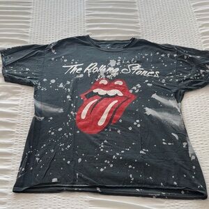The Rolling Stones Black and Red Splatter Tee